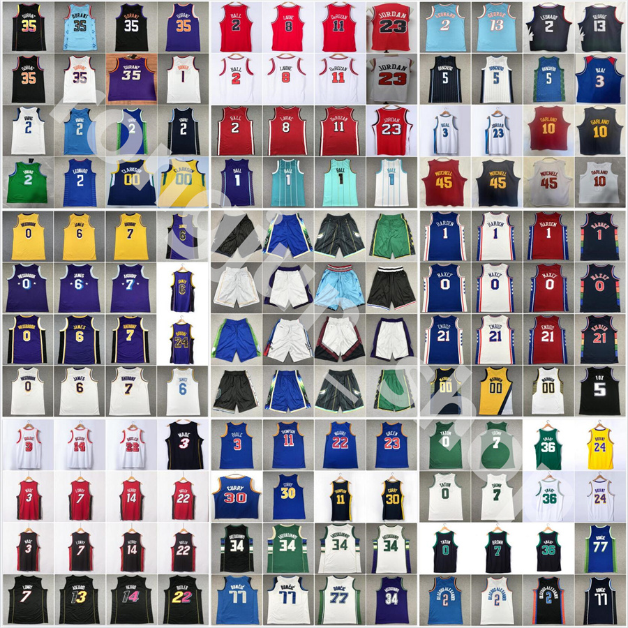 

2023 Basketball Antetokounmpo Irving Mitchell Durant Lillard Booker Embiid Harden Young Curry Brunson Doncic Thompson Butler Durant Wembanyama Fox Jersey, Choose number on picture