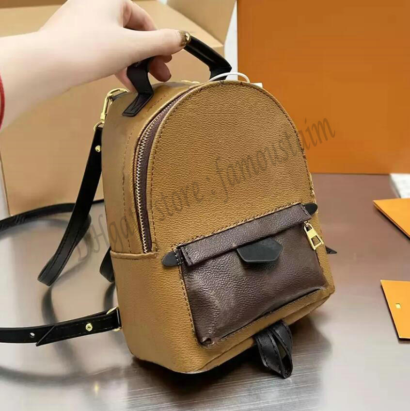 

Designer Women Palm Springs Backpack Bag Paris Brand Lady Mini Monograms Coated Canvas Printed Leather Outdoor Shopping Backpacks Luxurys Designers Bags
