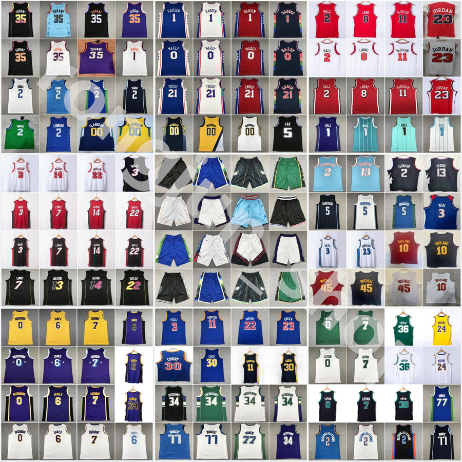 

2022 2023 Mens Basketball Morant Ball Irving Durant Booker Curry Thompson Doncic Westbrook Tatum Wiggins LaVine Mitchell Antetokounmpo Conley Embiid Jersey, Choose number on picture