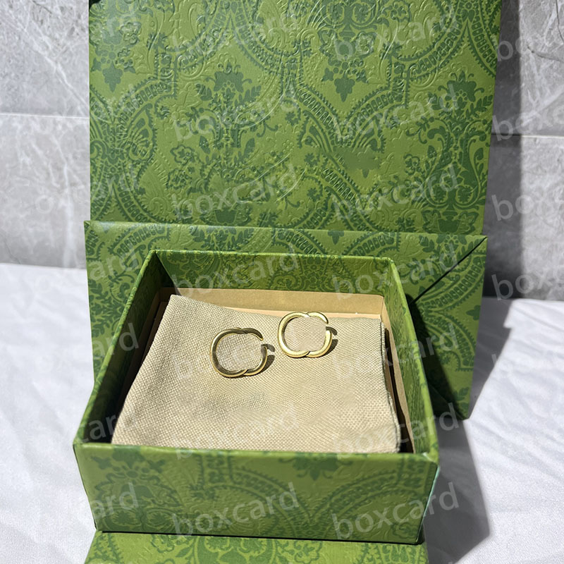 

Letter Earrings Studs Charm Retro Designer Earrings Women Eardrops Jewelry With Gift Box