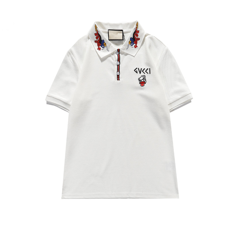 

Polos Designer Polo Shirts Men Luxury Casual Men T Shirt Snake Bee Letter Print Embroidery Fashion High Street Man Tee 5BUC