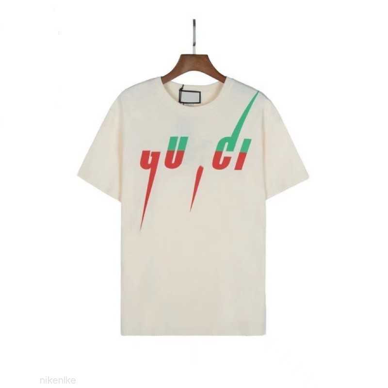 

23ss Mens t-Shirts Designer Lightning Letter Printed Short Sleeve Fashionable Cotton Breathable Sweatshirt Mens and Womens High Lothing S-2XL