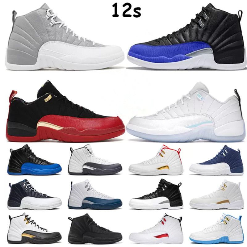 

12 12S Men Jumpman Basketball ShOes 12s OG Twist OVO White Fiba Hyper Royal University Blue Gold The Master Taxi Dark Concord Flu Game Utility Roy, Shoes lace