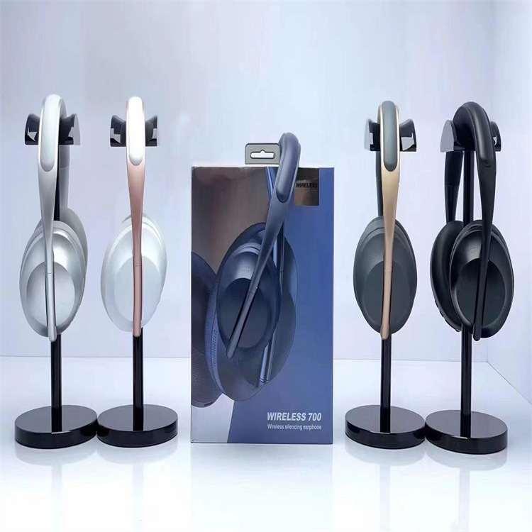 

2023 earphones headphones LY-906 PK wireless700 headest cell phone earphones sound bass with box and noise Bluetooth 5.0, White