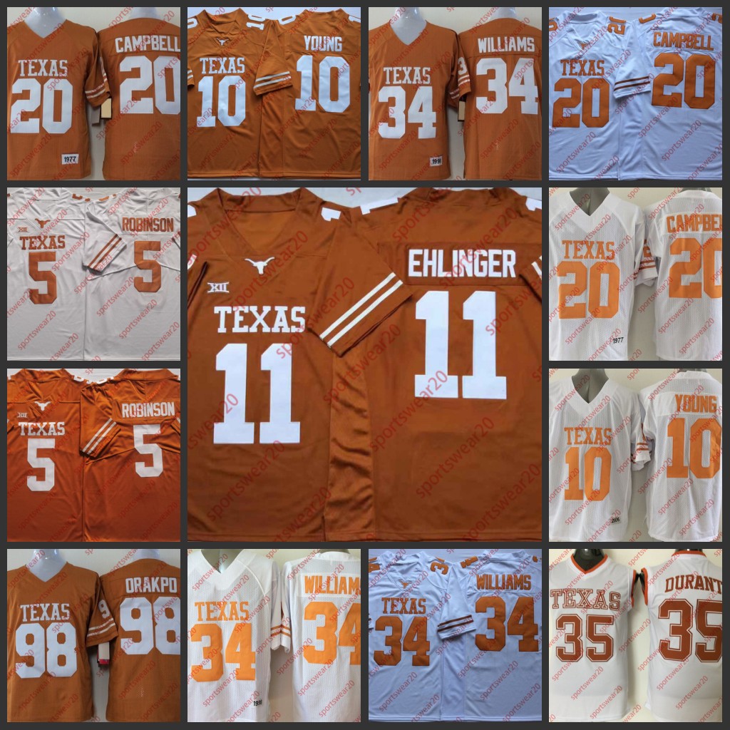 

Longhorns Football Jersey Quinn Ewers Bijan Robinson Arch Manning Xavier Worthy Jaylan Ford DeMarvion Overshown Barryn Sorrell Sam Ehlinger Vince Young, Mans s-3xl