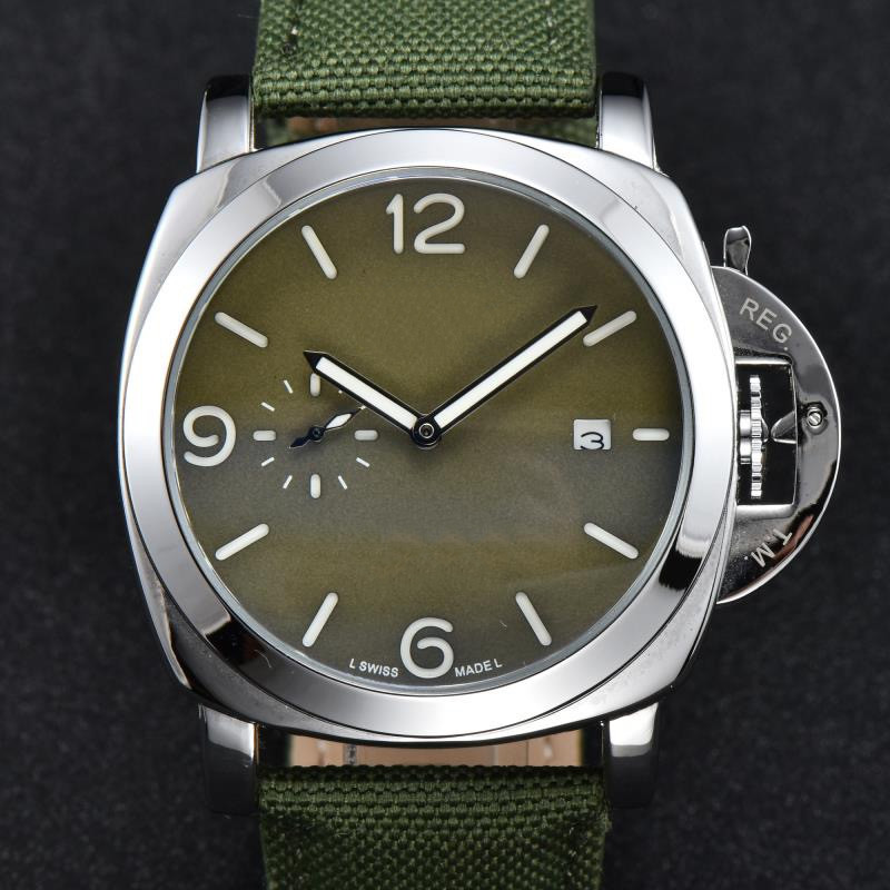 

2022 lever crown guard bridge, superior waterproof automatic quartz watch, new matte dial, Green