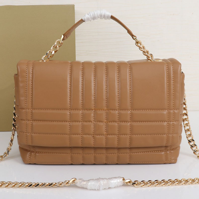 

Designer New Fashion Luxury Version Simple Shoulder Bag Female Male Classic Plaid Barrel Clutch Single-room Crossbody Bag PBK082