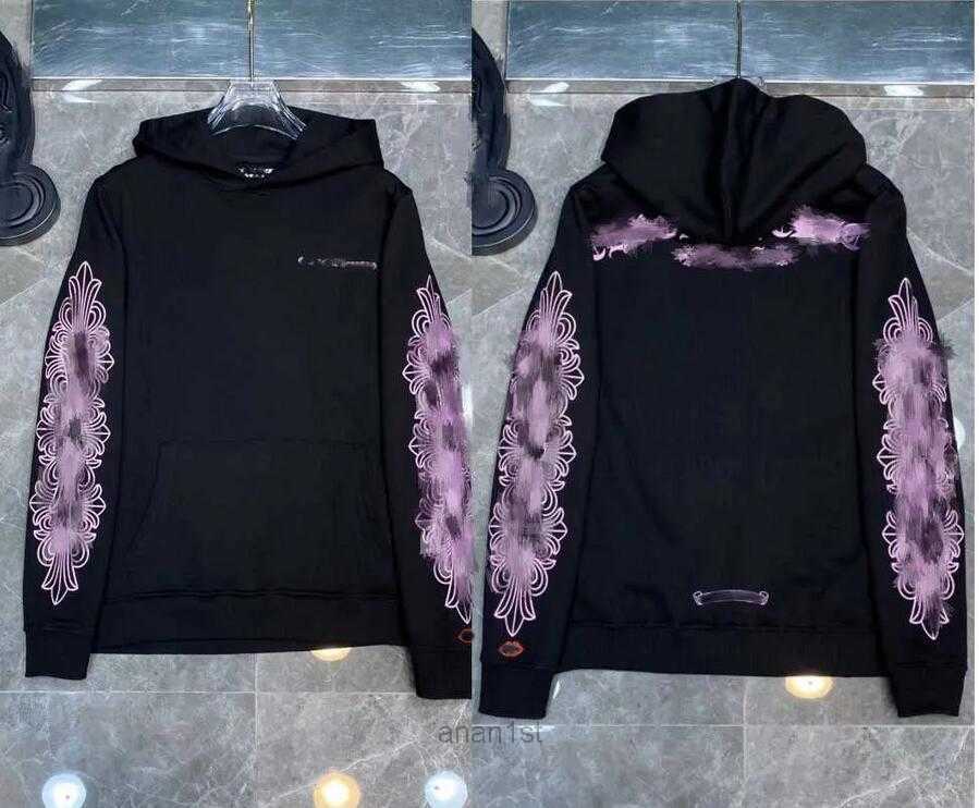 

2023mens Loose Chromes Brand Sweatshirts Classic Ch Designer Hoodie Heart Horseshoe Sanskrit Print Luxury Zipper Jacket Pullover Hooded Tops3, 15