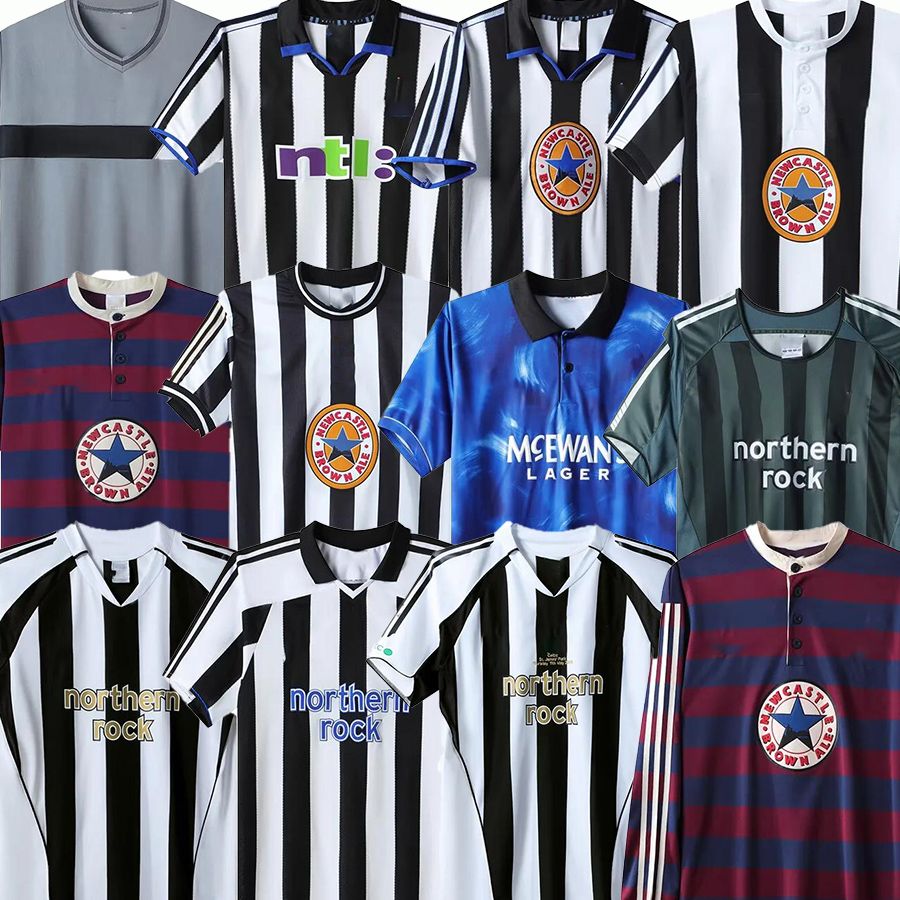 

91 92 94 95 96 97 98 99 05 06 Newcastles SHEARER Retro soccer jerseys Bellamy HAMANN PINAS 1984 1997 BATTY ASPRILLA UNITED OWEN classic, 03 home