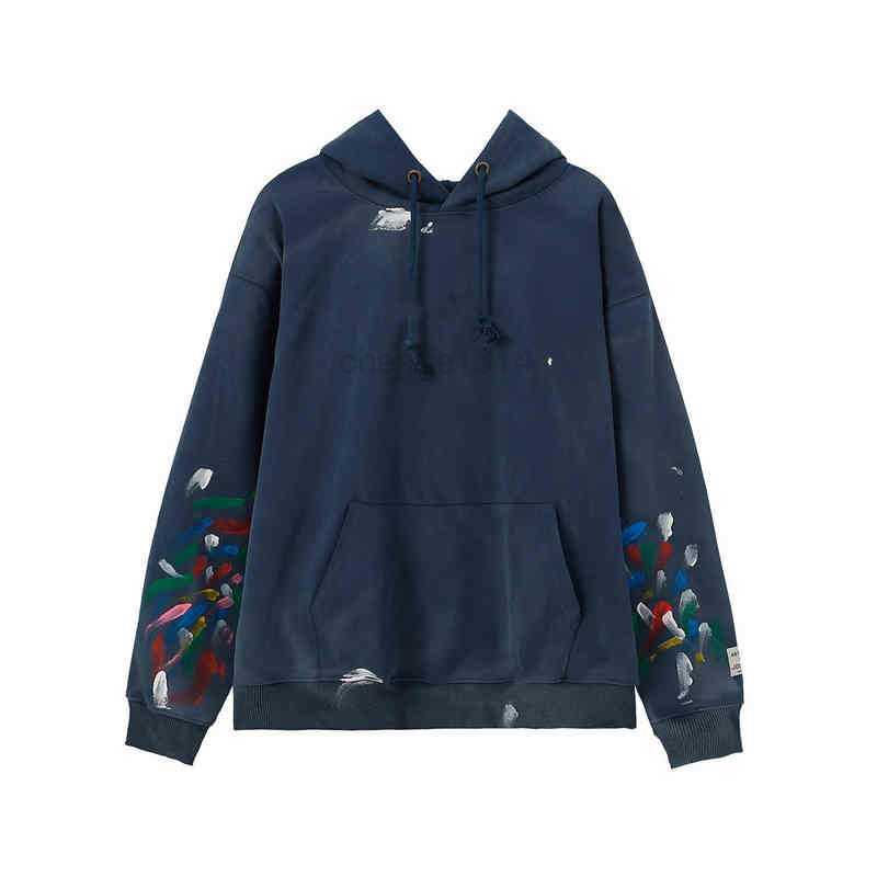 

Men's Hoodies Sweatshirts oversized mens hoodies designer hoodie vintage drawn doodle ink splash sweatshirts bronzing letter sweatersJA03, Style no. 4