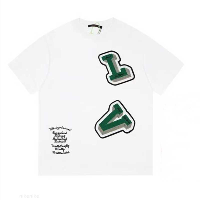 

23 Mens t Shirt Designer t Shirts Luxury Short-sleeved Pure Cotton Flocked Letter-printed Street Lovers' Same Clothing -5xl K88