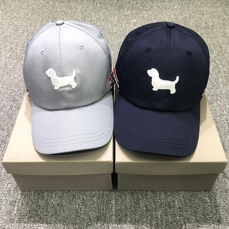 

Ball Caps 2023 Fashion Brand Baseball Cap Summer Sun Casual Fishing Hat Men Women Unisex-Teens Puppy Embroidery Flat Hip Hop TB Hats, Gray