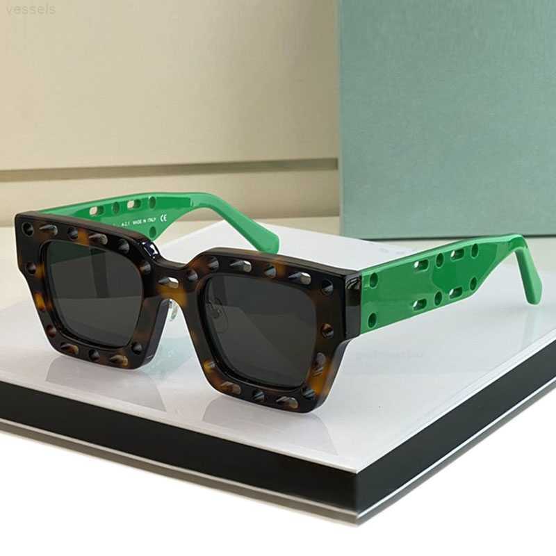 

Collectors Edition off Sunglasses Thickening Designer Sunglasses Woman Mens Unisex Original Yellow Black Blue White Eyewear Fashion Square KJ1E