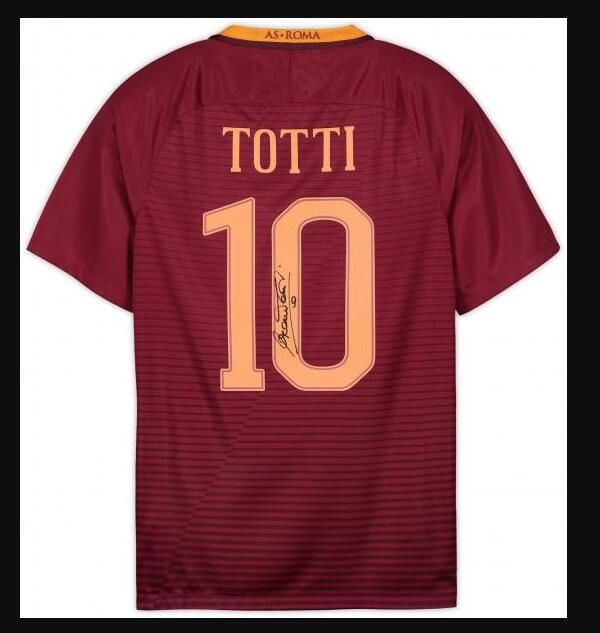 

home Totti Jerseys Signed Autograph signatured Autographed auto jersey shirts, Black