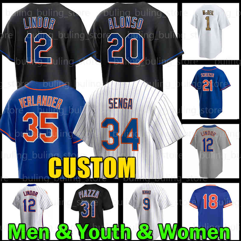 

Francisco Lindor Jersey Kodai Senga Baseball Justin Verlander New Yorks Brandon Nimmo Pete Alonso Mets Scherzer Jeff McNeil Edwin Diaz Darryl Strawberry Tom Seaver, Women jersey(d d h)