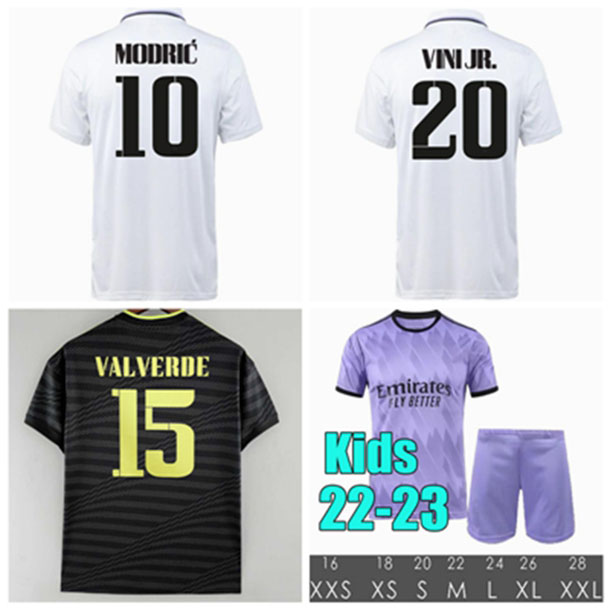 

BENZEMA soccer jerseys 22 23 football shirt VINI JR VALVERDE TCHOUAMENI CAMAVINGA MODRIC camiseta men kids kit REAL MADRIDS thailand shirt, 22/23 home shirt