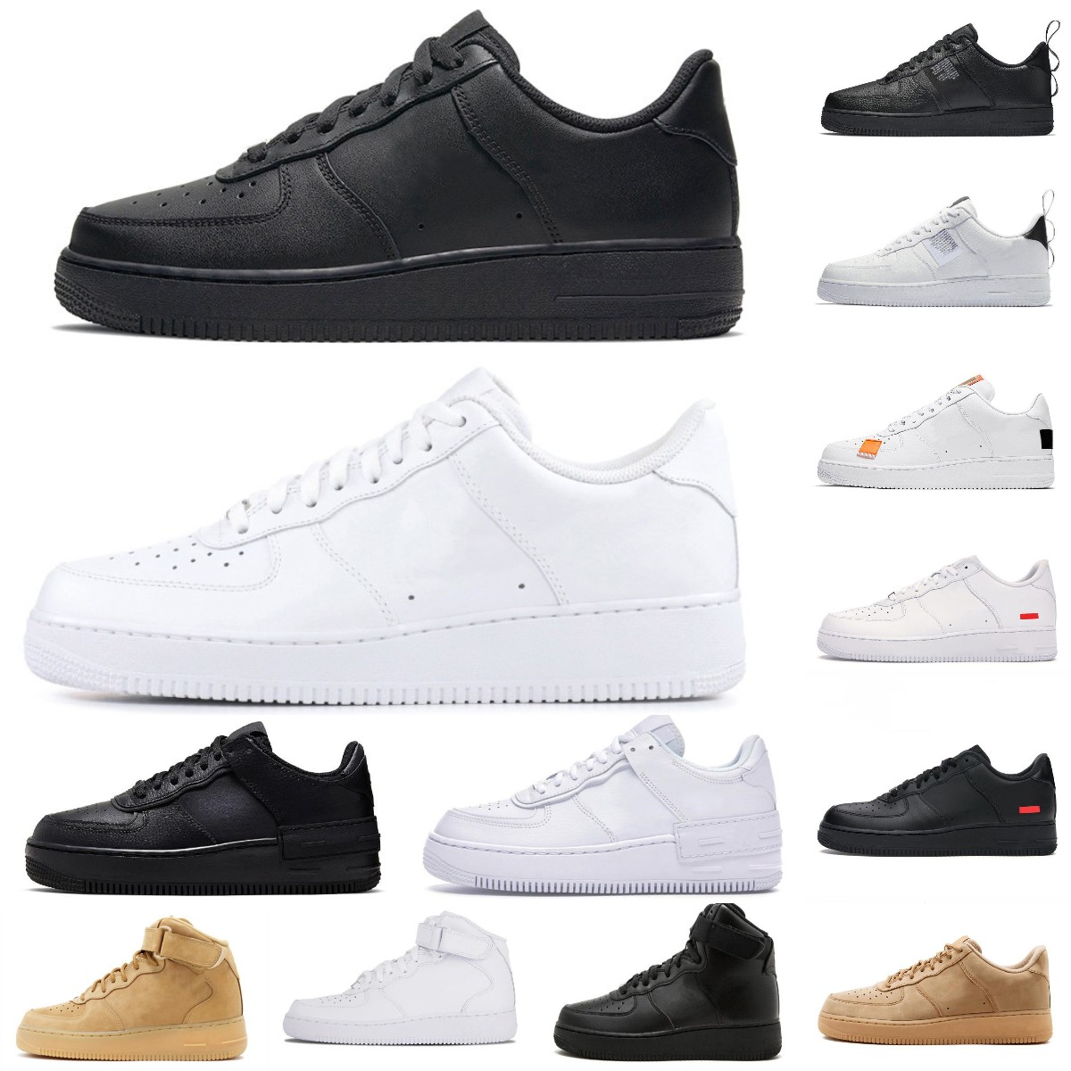 

Classic Skateboard Shoes air force Casaul Shoe 1 one low Sports Sneakers All White Black Wheat Running 022 Ers Outdoor airforce 1 Men Low Unisex Forces AF 1 07 Trainers, Box