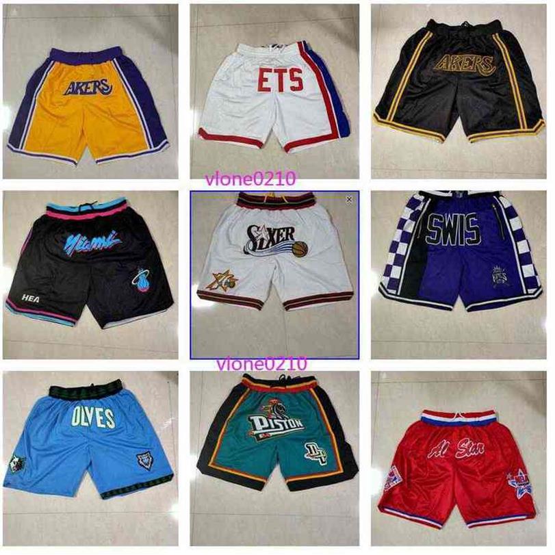 

Men' Trendy Casual Sports Shorts Kings Lakers Blue Nets Heat Team308G