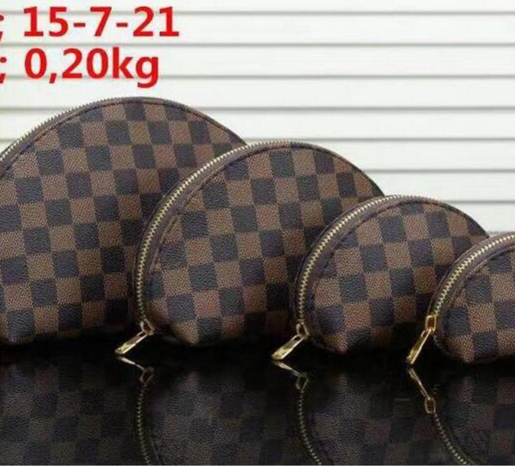 

Designer Bags Toiletry Pouch Cosmetic Women Makeup Cases Make Up Bag Travel Clutch Handbags Purses, Brown