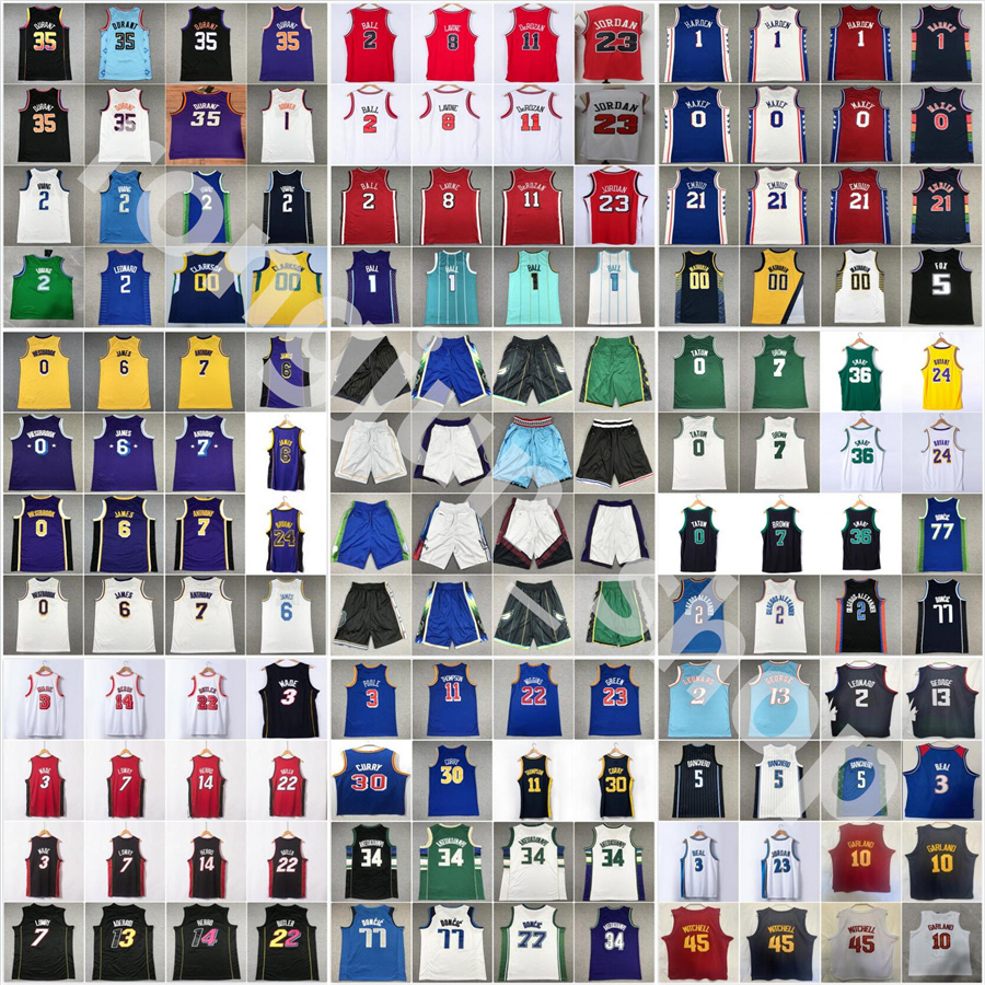 

2023 New City Basketball Tyrese Maxey Devin Booker Tyler Herro Jayson Tatum Kyrie Irving Giannis Antetokounmpo Ja Morant Luka Doncic Brown Durant Jerseys Stitched, Choose number on picture