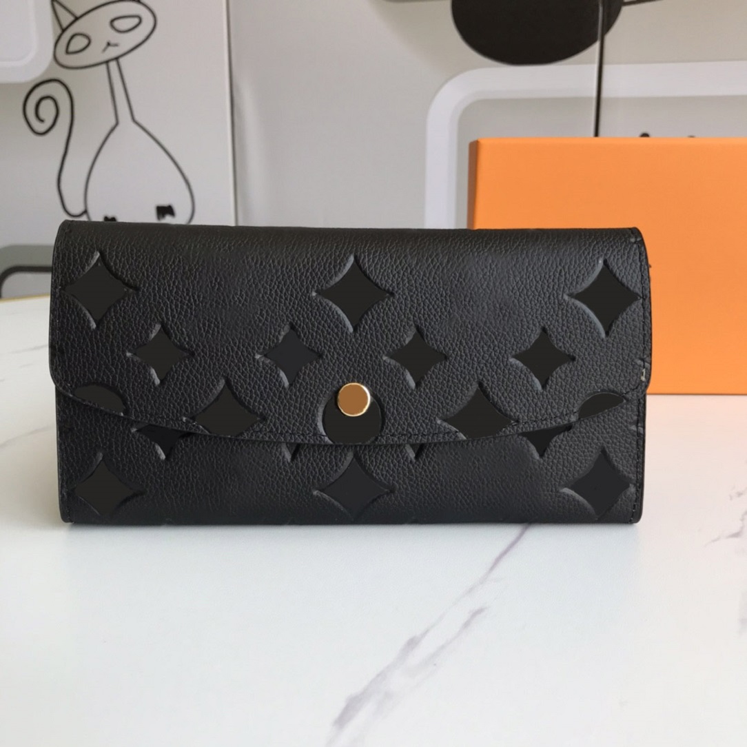 

Fashion designer wallets luxury Brazza purse mens womens clutch bags Highs quality flower letter coin purses long card holders with original box dust bag M62369, Embossed monogrames