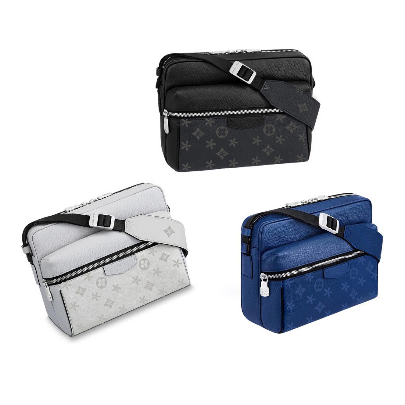 

M30830 M69443 Messenger trio outdoor Man crossbody bag Multifunction i v pochette flower Designer Shoulder leather clutch Womens purse Luxury handbag tote Bags, 2-mon0gram eclipse