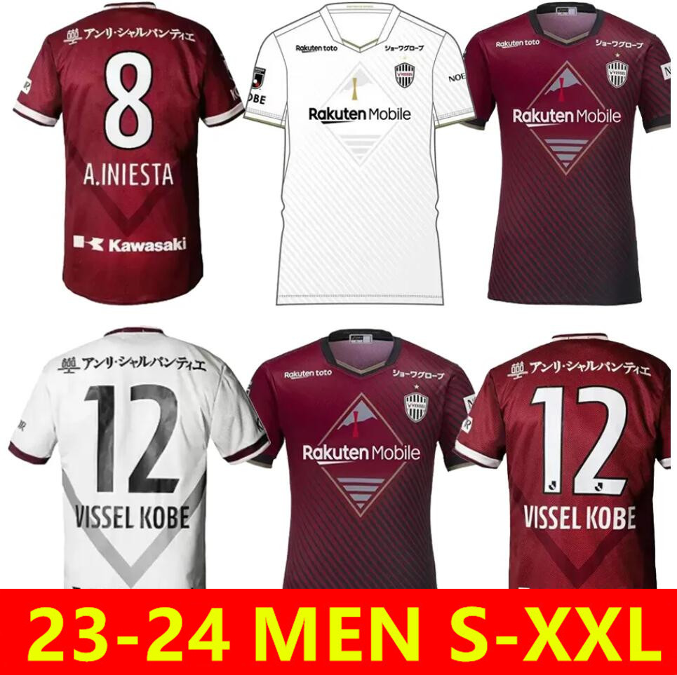 

2023 Vissel red home Soccer Jerseys 7 DAVID VILLA 8 A.INIESTA 10 PODOLSKI 6 SAMPER Football local online store yakuda wholesale wear men, White