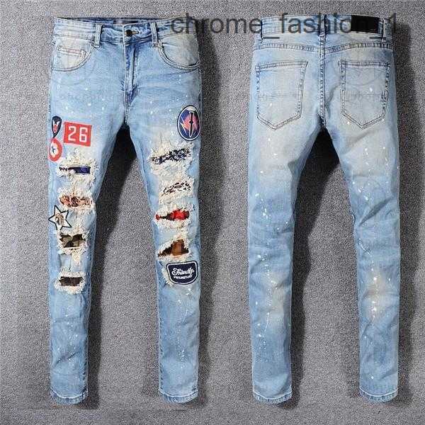 

Mens Womens Designers Jeans Distressed Ripped Biker Slim Straight Denim for Men s Print Army amirly Fashion Mans Skinny Pants 7 N75T, 12