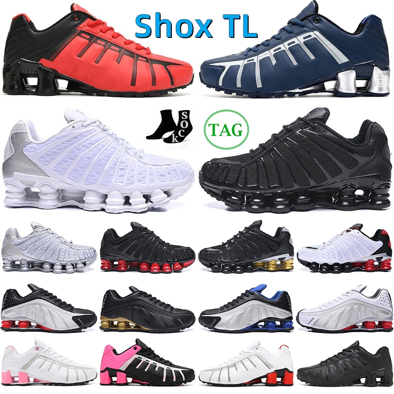 

2023 OG shox TL running shoes Women Mens trainers Sports Sneakers Triple Black White Red Grey Silver Blue Orange Volt Sunrise Men Chaussures walking jogging outdoor, 12