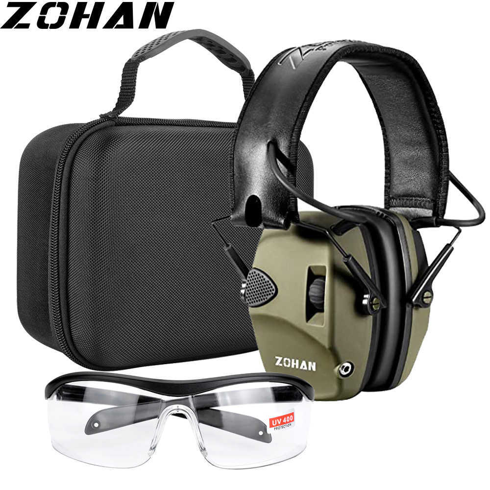 

Tactical Earphone Active Headphones For Shooting Electronic Hearing Ear Protect Noise Reduction Hunting Earmuffs Green Black, 026 camo group