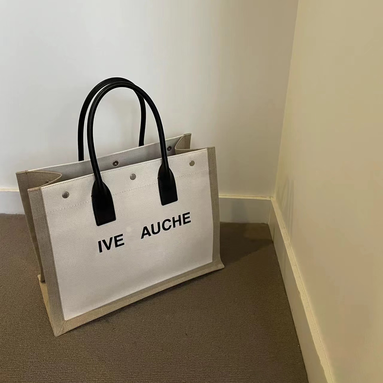 

Luxurys Designer Casual Beach Bags Shopping bag pochette Canvas classic Luggage Women men leather handle Rive Gauche Linen Tote travel shoulder Large handbag purse