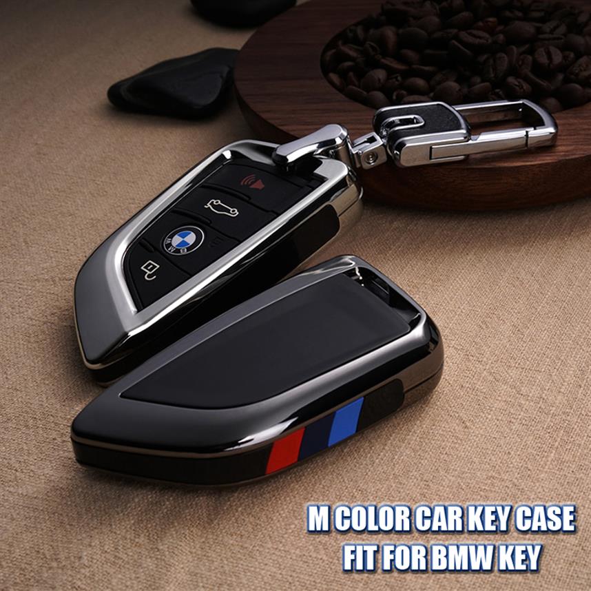 

M Color Car Key Case FOB Shell Cover Fit For BMW 5 Series 528li 530li X1 X5 X61825