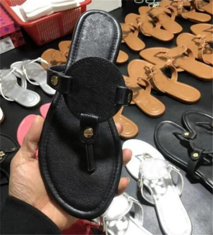 

Designer Brand Women Slippers Summer Ladies Hollowed Out Sandals Pattern Flats Flip Flops Loafer Fashion Tories Slides Rubber Outdoor Beach Shoes 35-43 no box, 17