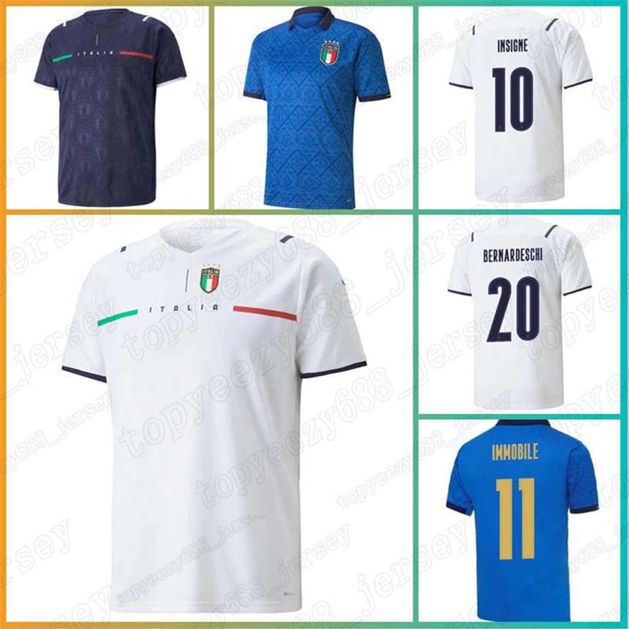 

Fans Player version 2021 Italy soccer jerseys INSIGNE Renaissance 21 22 football shirt set CHIELLINI BONUCCI BERNARDESCHI BELOTTI 229L, Mens jersey +patch(yi da li)