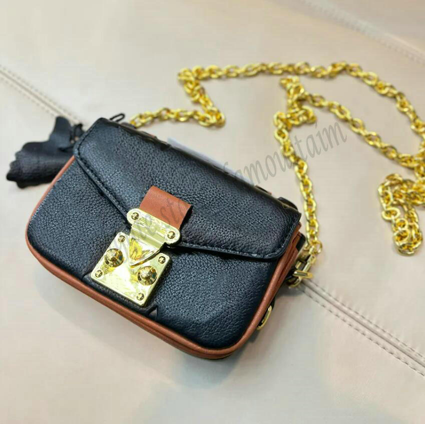 

Designer Women Mini Metis Monograms Shoulder Bag France Paris Luxury Brand L Embossed Logo Coin Purse Lady Chain Strap Evening Clutch Crossbody Bags 14cm, 01