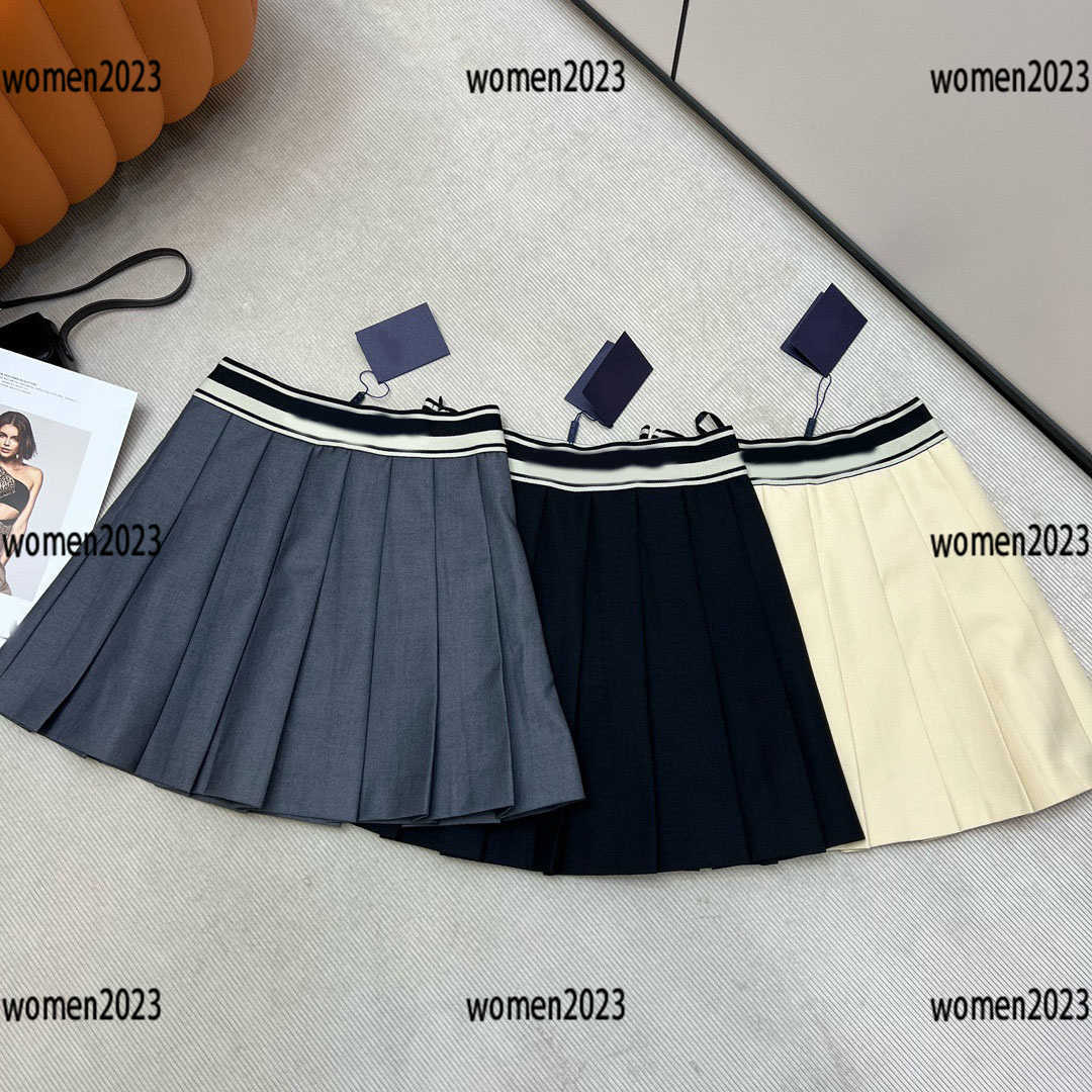 

women skirt lady dress Size -L Fashion Jacquard stripe letter logo design product Summer New Arrivals elegant Mar01, Multi