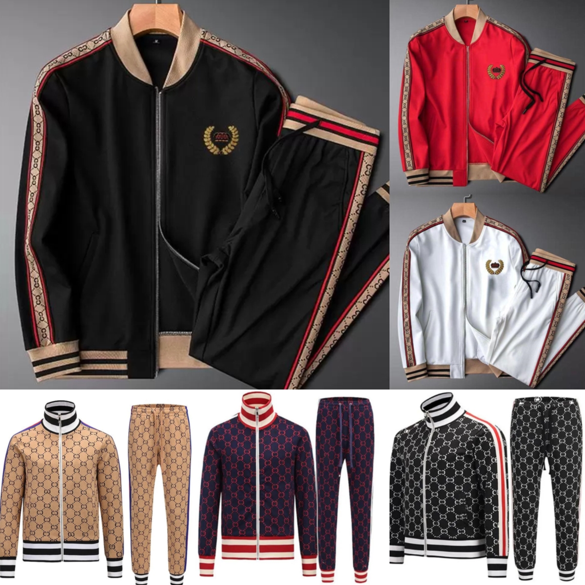 

2023 European And American Street Mens Tracksuits New Fashion Brand Men Suit Spring Autumn Men's Two-Piece Sportswear Casual Style Suitsi9hh#