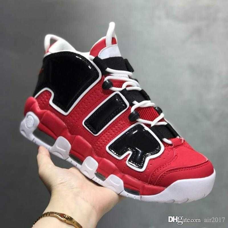 

New Basketball Shoes Mens More Uptempos Airs Casual Shoes Total Scottie Pippen White Varsity Red Green Multi-Color Black Bulls University Blue UNC UK Women N08