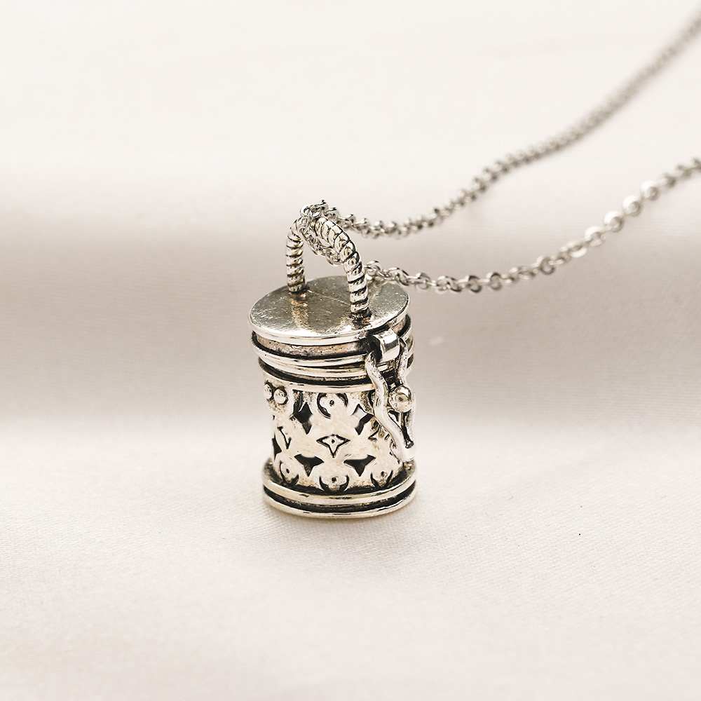 

Brand Design Necklace Earrings Set 925 Sliver Earrings Girl Gift Bracelet Perfume Bottle Luxury Jewelry Long chain Exquisite Design Accessories Family, Zg2222-neckalce