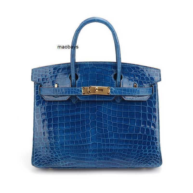 

birkins Designer Birkins Bags High end brand women's bag handbag leather high gloss Nile crocodile luxurys, Dove grey
