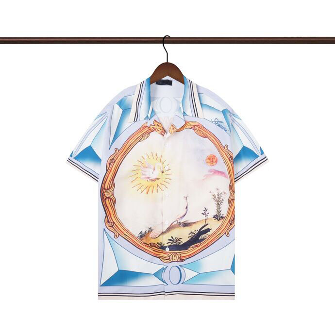 2023ss début du printemps nouveau T-shirt imprimé en coton de haute qualité col rond pull à manches courtes taille m-xxxl k99k8