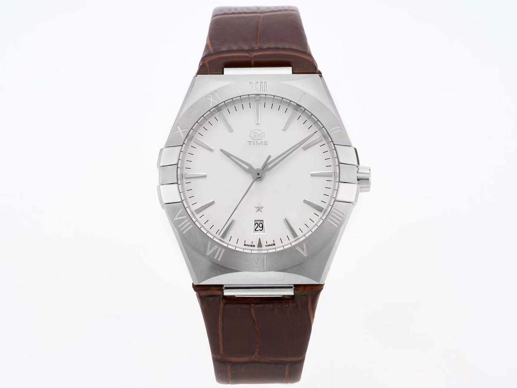 

Men's watch business style advanced design imported calfskin strap super luminous waterproof watch, Colour 13