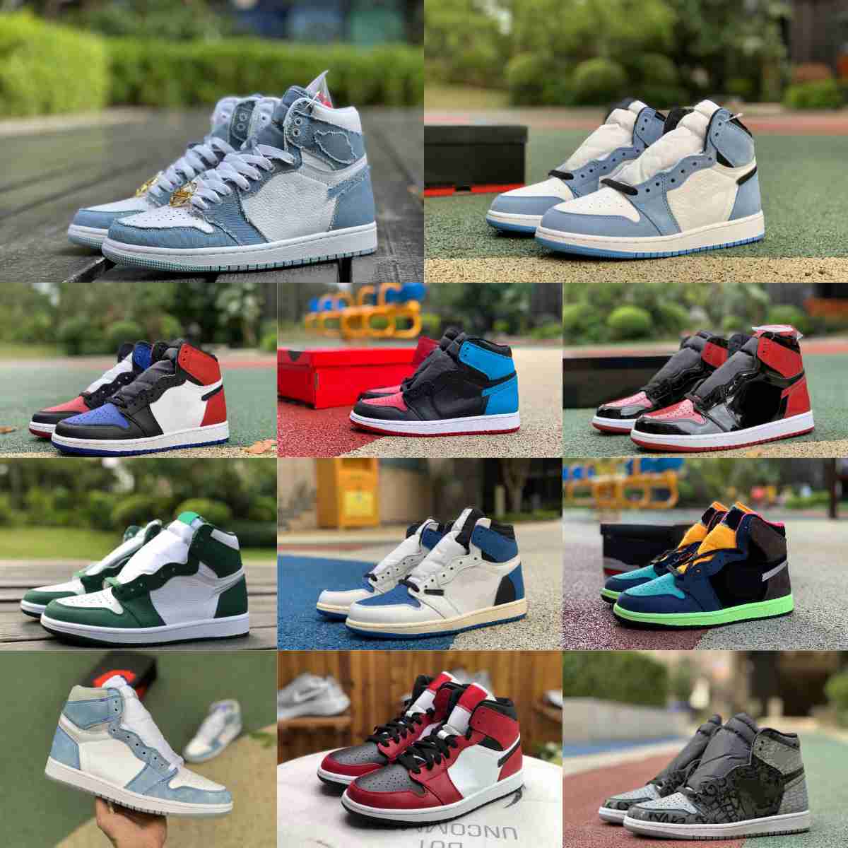 

2023 Chicago Lost Found Basketball Shoes Jumpman 1 1s True Blue Pine Dark Marina Pollen Bred Denim Gorge Green Rebellionaire Stage Haze Designer Sports Sneakers S51, Please contact us