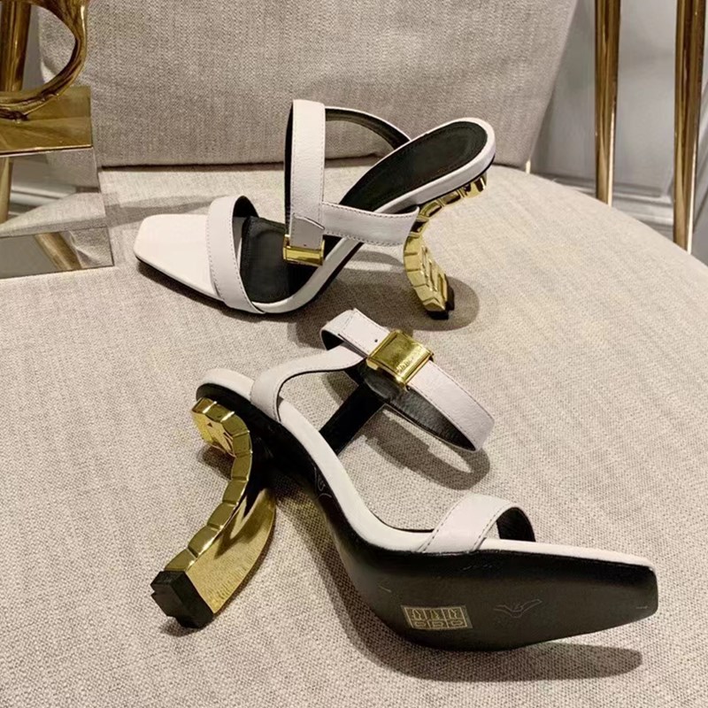 

Sandals Womens Dress Shoes High Heeled Women Sandal Buckle Embellished Ankle Strap Evening Slingback sandal 10.5CM factory footwear 35-41size, Customizebox