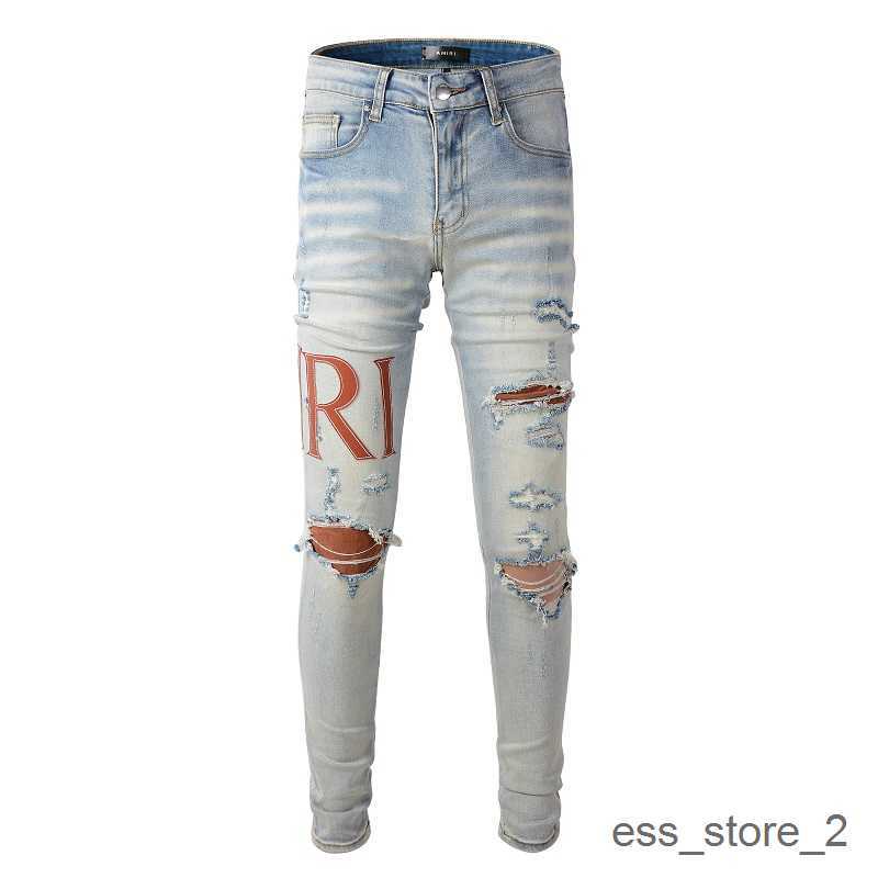 

#840 Biker amirly Jean Arrivals Man Mens Trousers Luxury Coolguy Designer Pants Denim Clothing Jeans Holes 3T0X