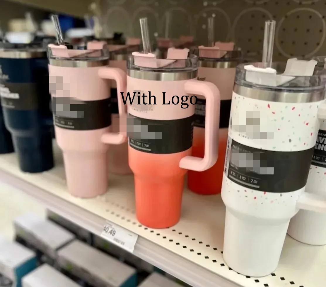 

40oz S Tumblers With Handle Car Mugs Insulated Tumbler With Lids Straw Stainless Steel Coffee Tumbler Termos Cups with Logo ss0126, Dark gray