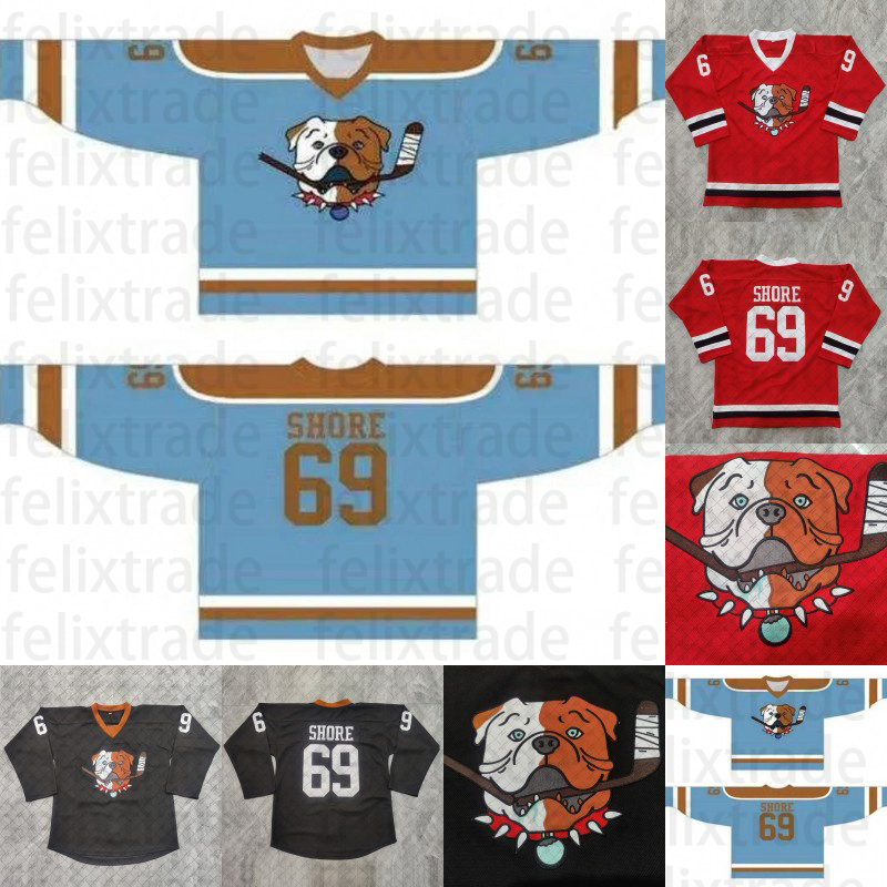 

69 Shoresy SudBery Blueberry Letterkenny Hockey Jersey Spot rush purchase Black Blue Custom any number any name, Red 69 shoresy sudbery