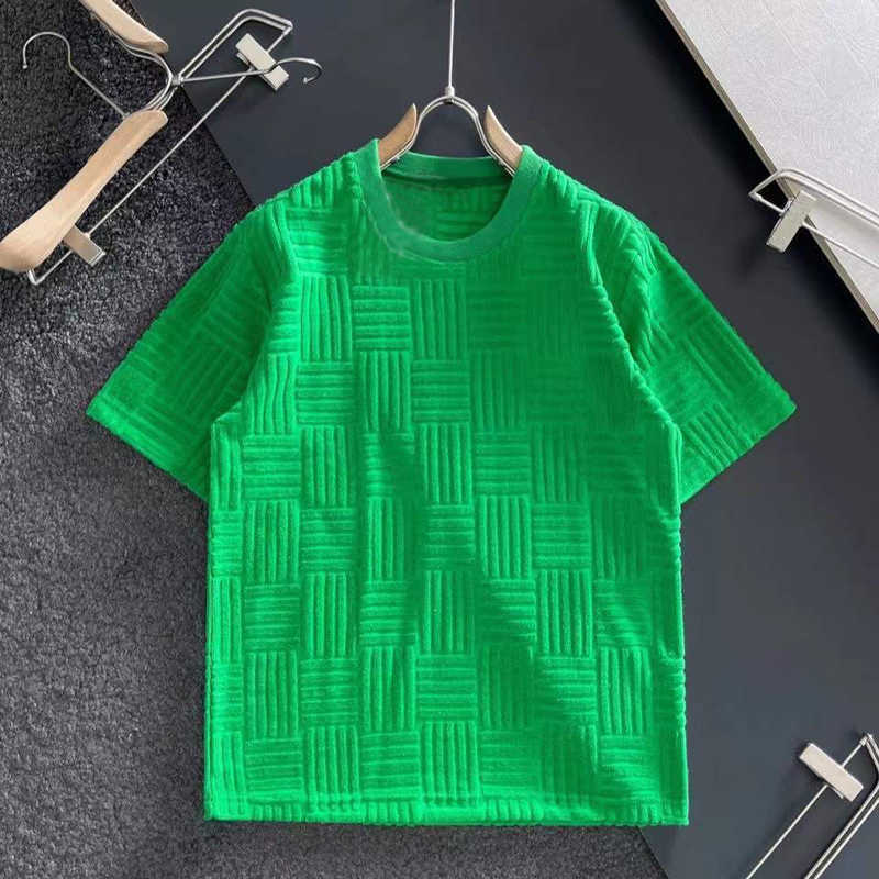 

Men's T-Shirts Luxury Men Women Summer T-shirt Men Green ree-dimensional Towel Half Sleeve Casual Basic Shirt O Ne Solid Color Oversized G230301, White