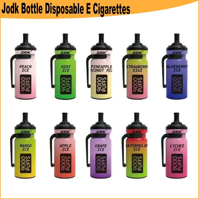 

Jodk Bottle 9000 Disposable E cigarettes Puff 9000 Puff Vape Pen 20ml Cartridge Pods 600mAh Rechargeable Battery Disposable Vape Pen
