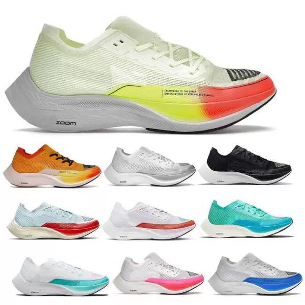 

Vaporfly Next 2 Trainer Running Shoes For Men Women Sneakers Zoomx Vaporflys OG Metallic Silver Gold Hyper Orange Man Women Athletic, Royal blue